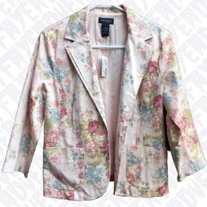 Pink Pastel Floral Blazer